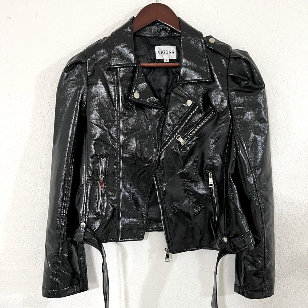 Vigoss Black Faux Leather Jacket